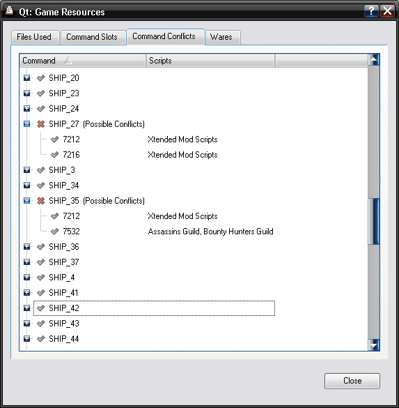 Command Conflicts